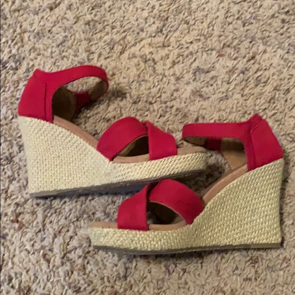 Toms Wedge Sandals.